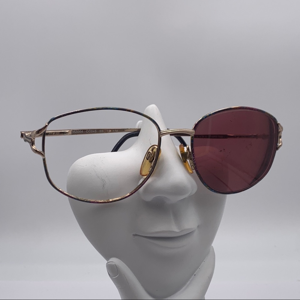 Vintage Maxi M2064 Gold Oval Sunglasses Frames
